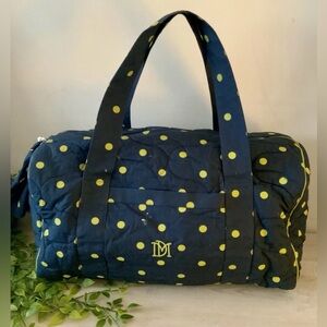 NWT ANTHROPOLOGIE X DAMSON MADDER QUILTED POLKA DOT WEEKENDER BAG